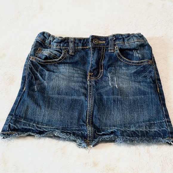 Girl’s Paper Denim & Cloth Distressed Denim Skirt - Picture 2 of 10